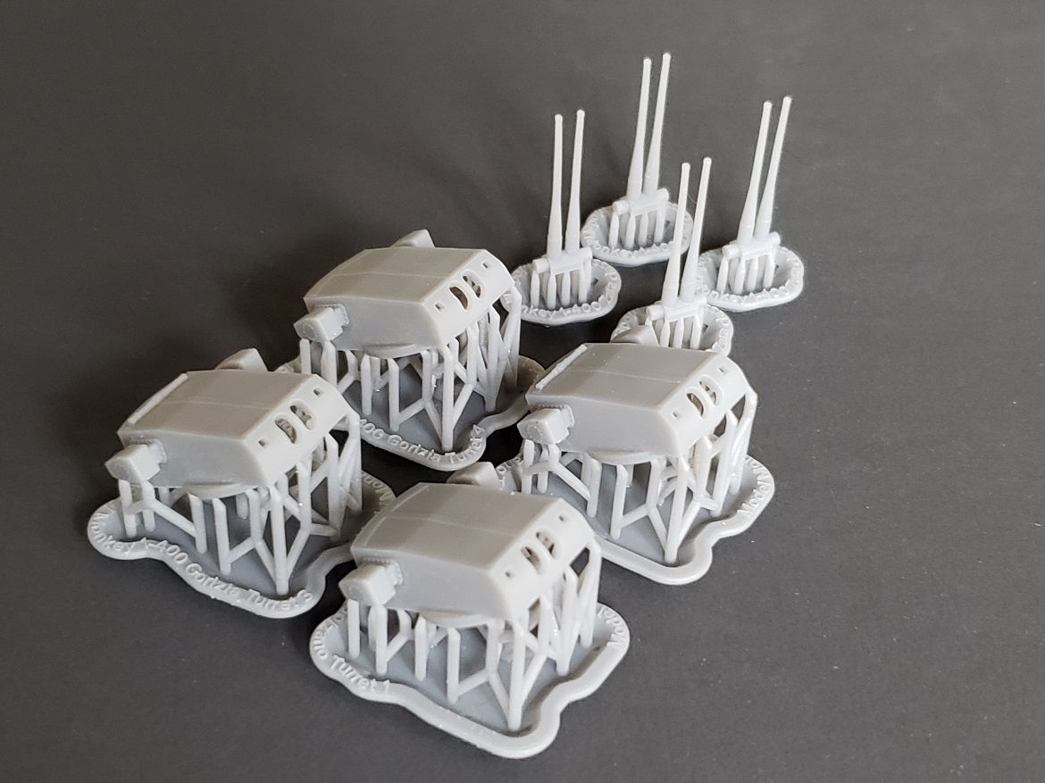 1/400 RN Gorizia 203 mm (8"/53 cal.) Twin-gun Turrets