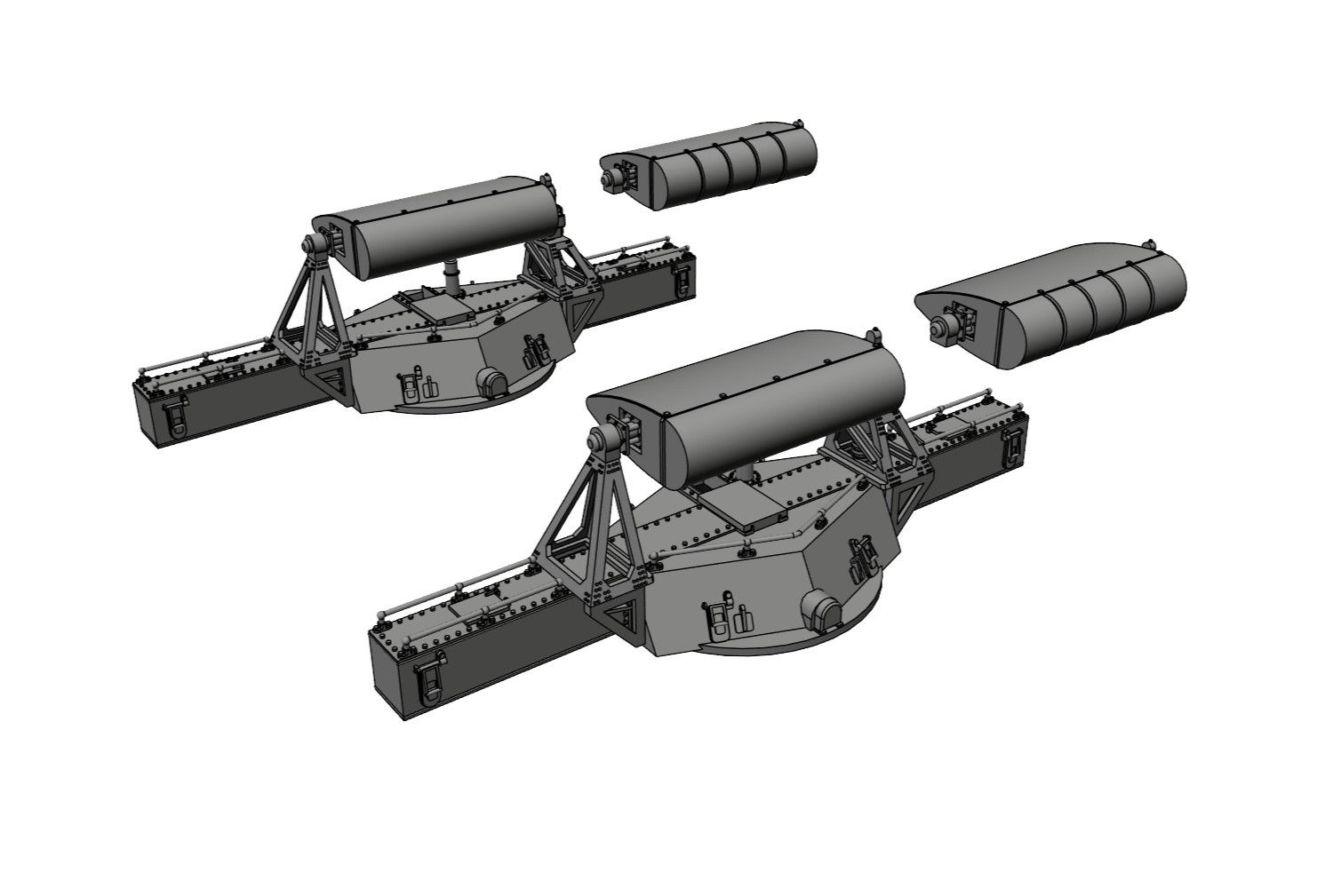 1/400 Mk.38 Fire Control Directors, original 6-sided shield