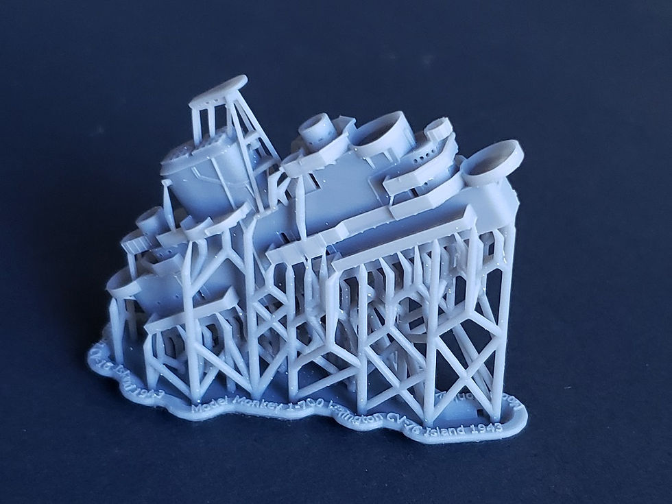 Thumbnail: 1/700 USS Lexington CV-16 Island, February - December 1943
