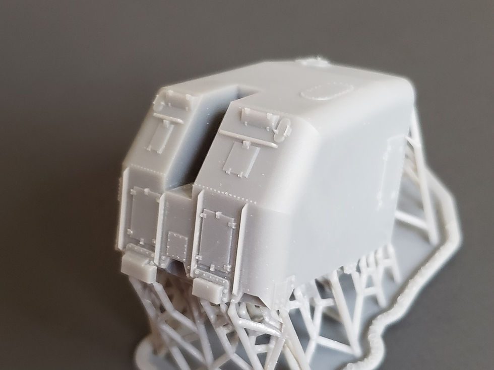 Thumbnail: 1/96 "Round Bridge" Fletcher-class 5"/38 cal. "Single Knuckle" Mount (Turret)