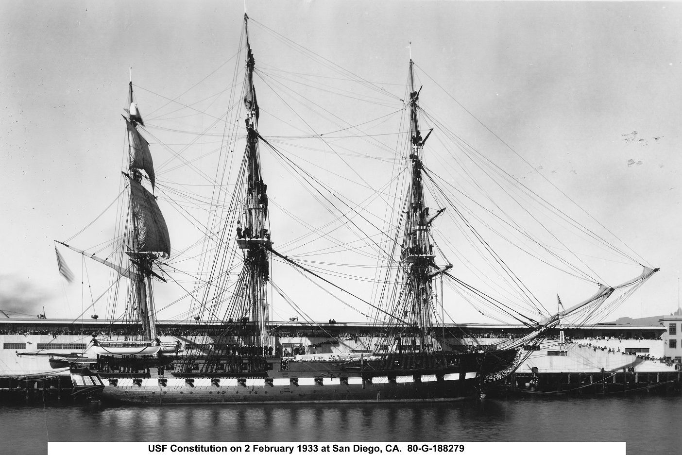 USS Constitution, 1797, hull plans, 1927 Restoration