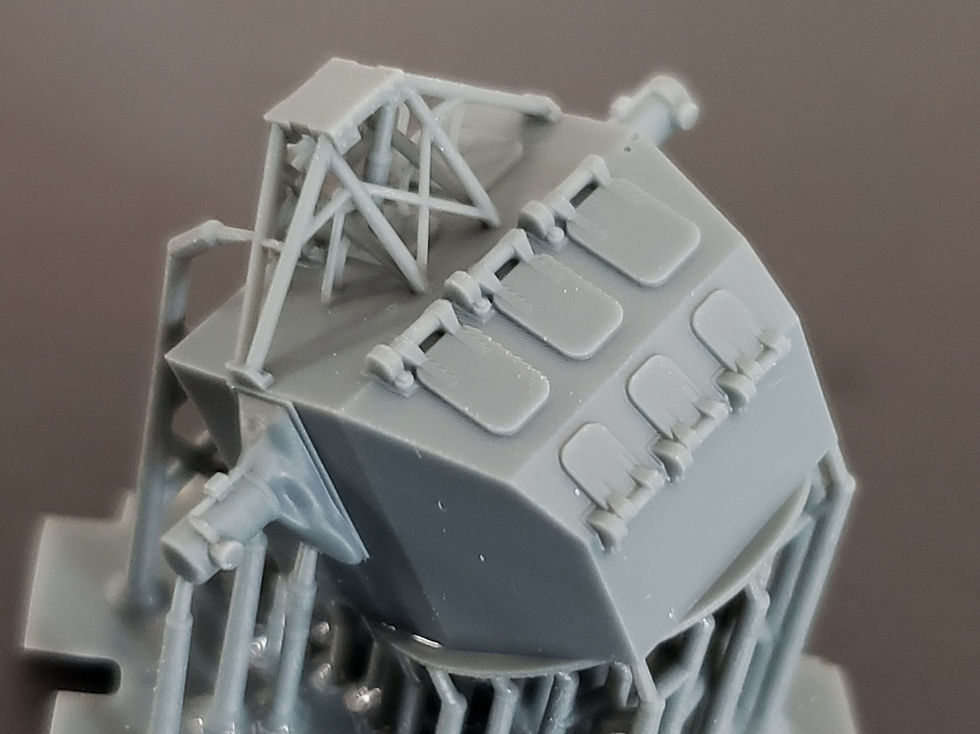 Thumbnail: 1/192 Mk.37 Fire Control Director, "Square-back" for Mk.4 Radar