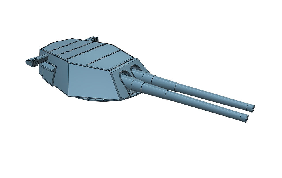 Thumbnail: 1/96 USS Colorado, USS Maryland and USS West Virginia 16"/45 Turret, with vents