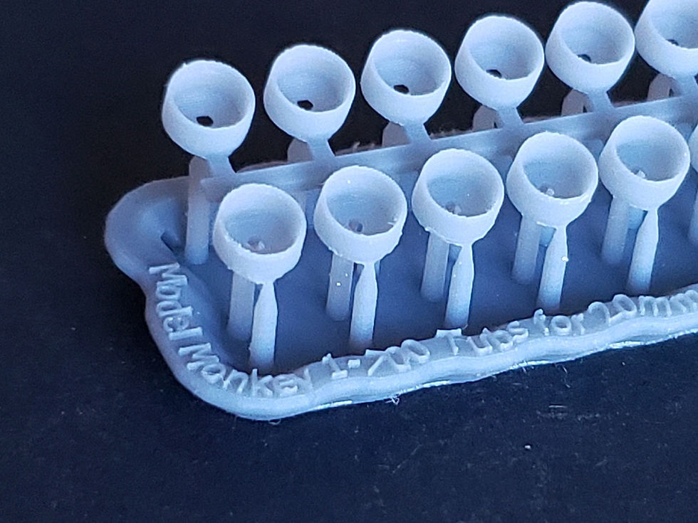 Thumbnail: 1/700 Tubs for 20mm Oerlikon Cannons, flat bottom