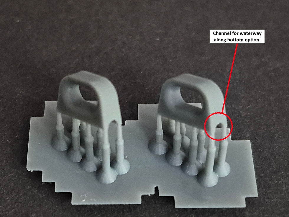 Thumbnail: 1/96 Chocks, modern US Navy, for Arleigh Burke-class, Ticonderoga-class, etc.