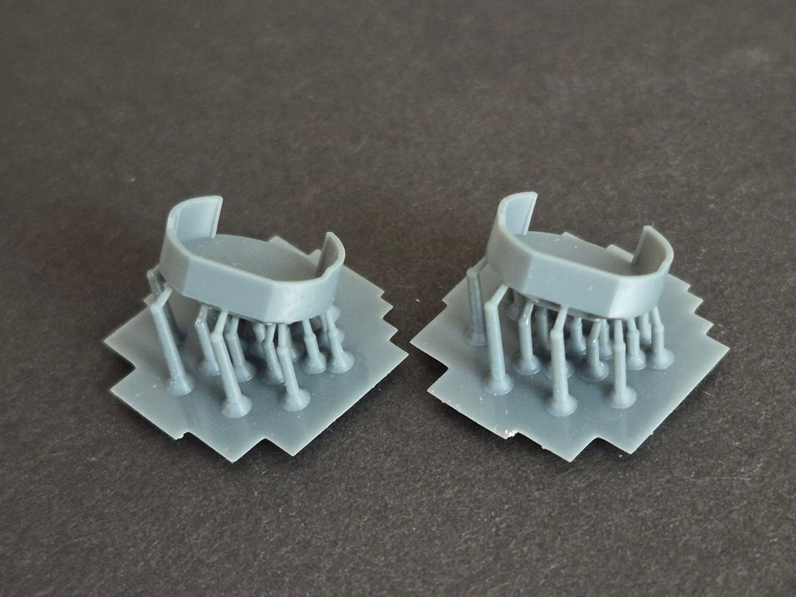 1/350 USS Tennessee BB-43 Aft Gun Tubs, 1941
