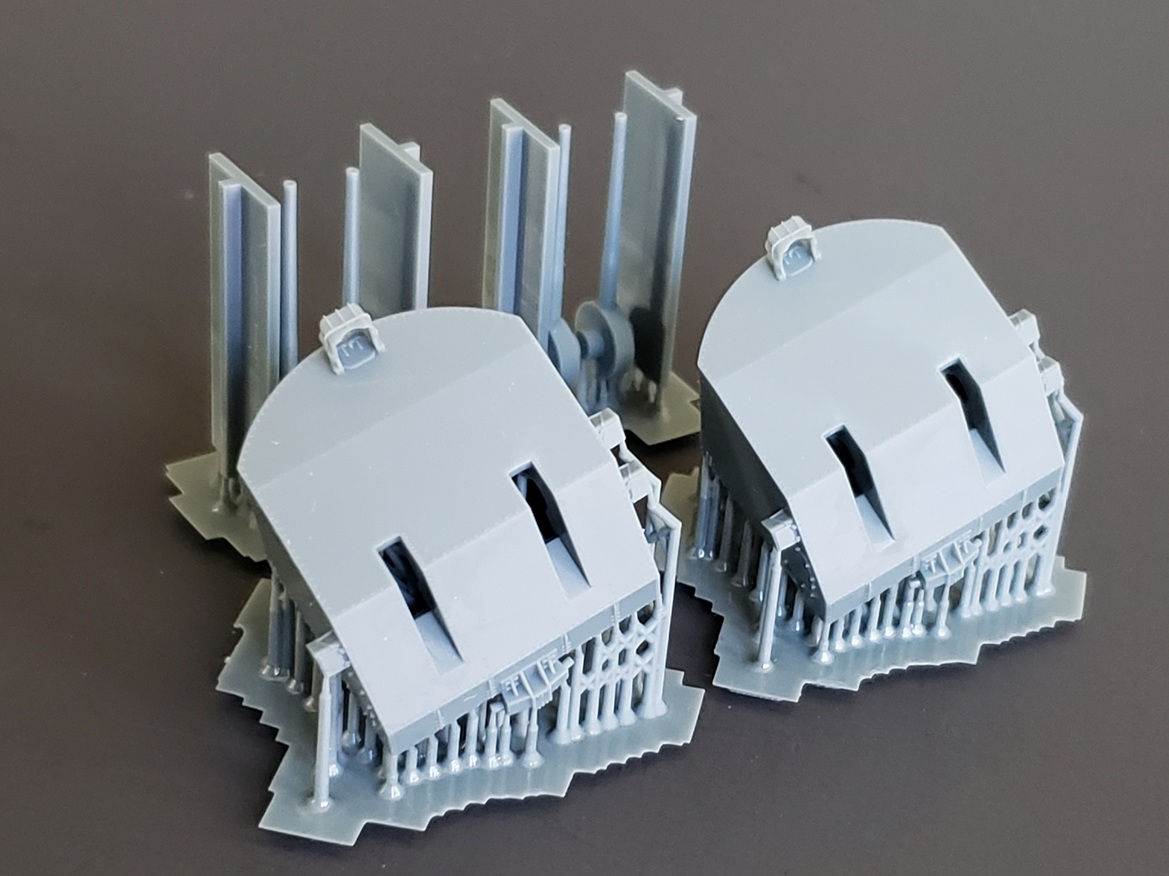 1/192 Allen M. Sumner-class and Gearing-class 5"/38 cal. Mk.38 Mounts (Turrets)