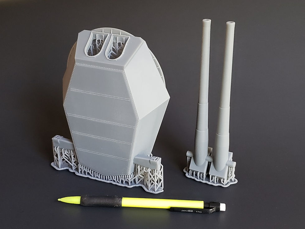 Thumbnail: 1/96 USS Colorado, USS Maryland and USS West Virginia 16"/45 Turret, no vents