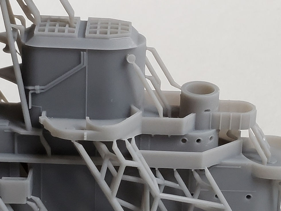 Thumbnail: 1/350 USS Lexington CV-16 Island, February - December 1943