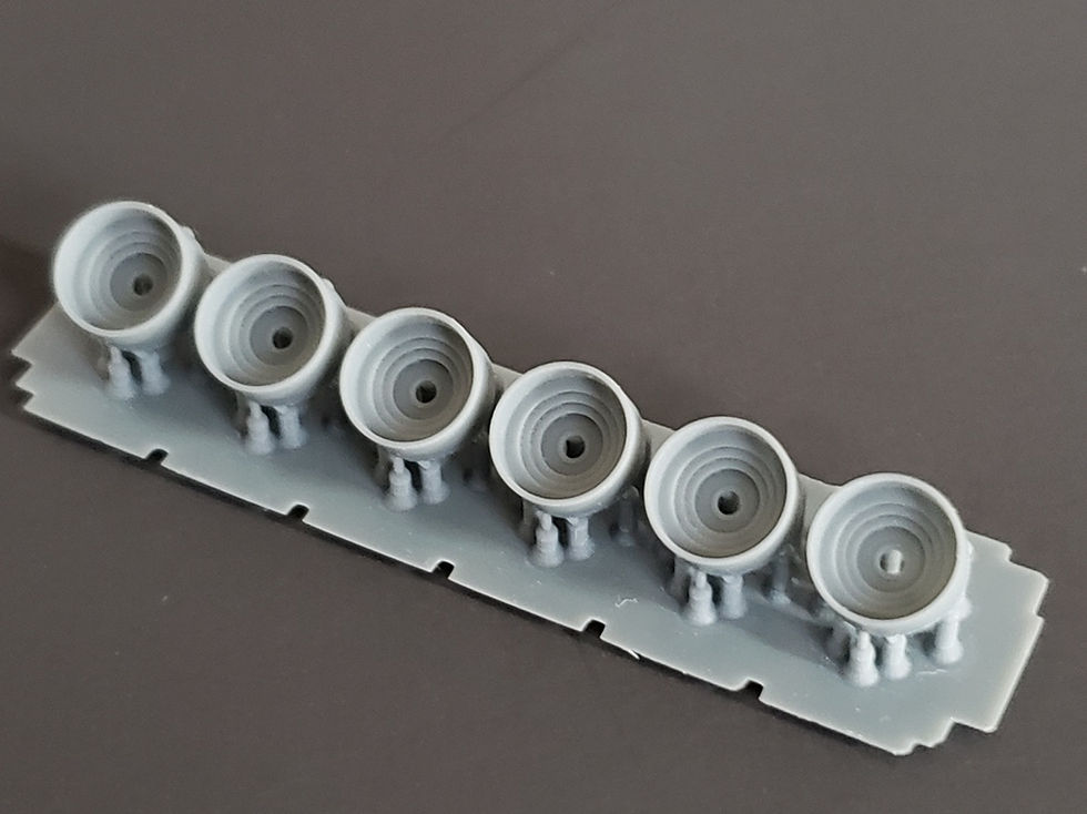 Thumbnail: 1/350 Tubs for 20mm Oerlikon Cannons, stepped bottom