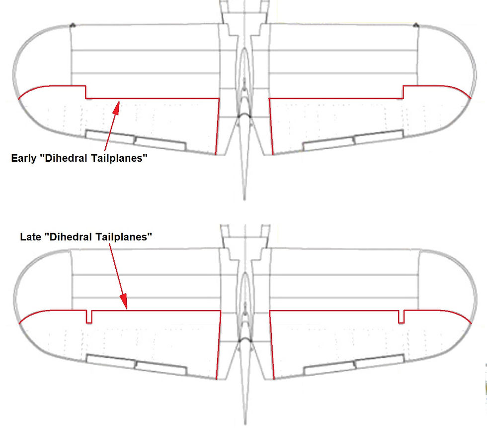 Thumbnail: 1/32 late Beaufighter Dihedral Tailplanes