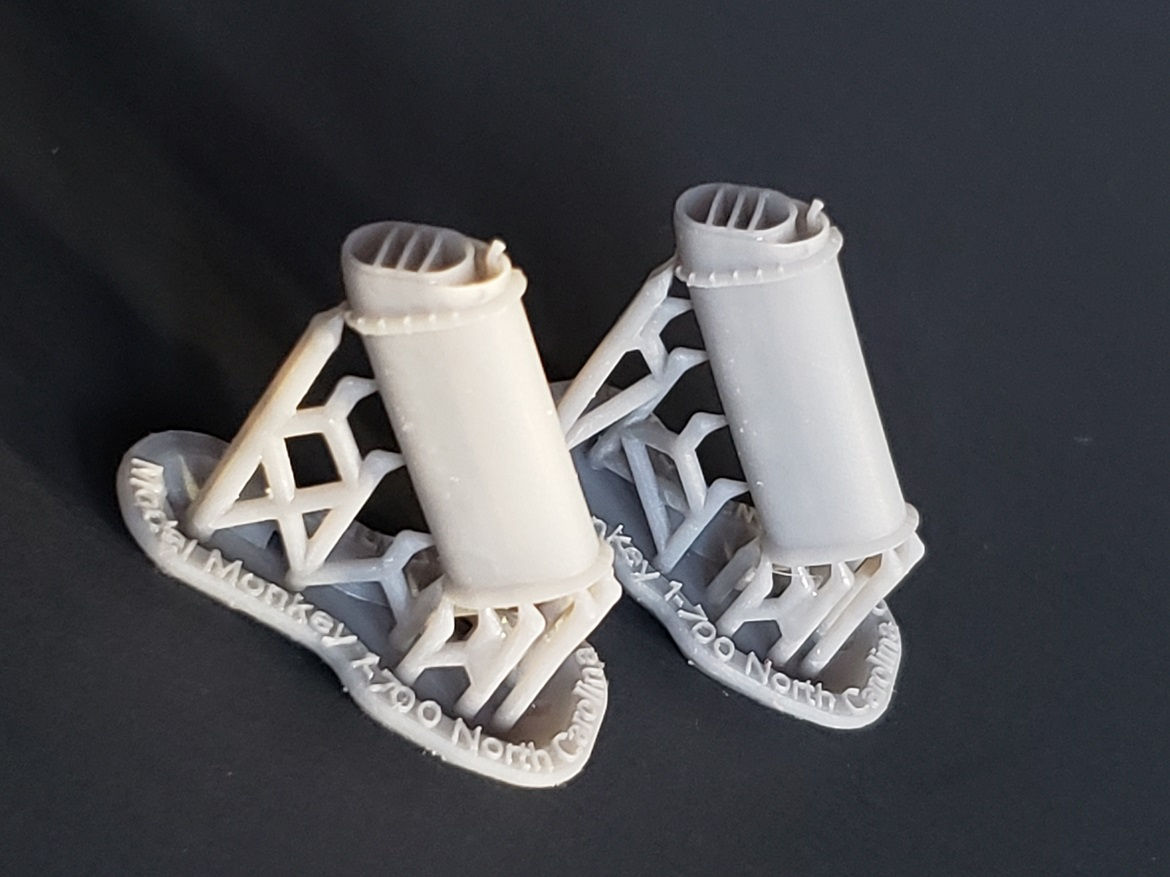 1/700 USS North Carolina BB-55 and USS Washington BB-56 Funnels