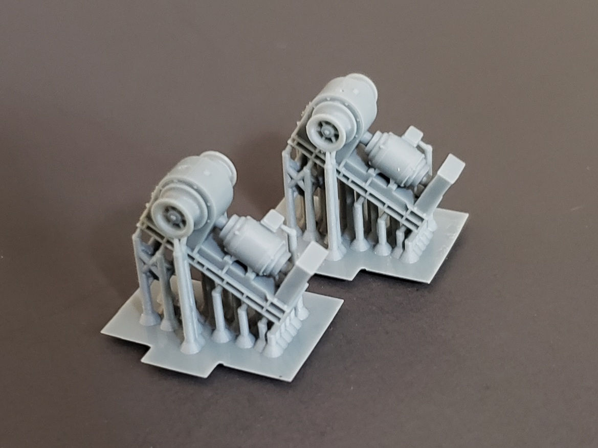 1/128 Boat Winches for handling 26' Whale Boats