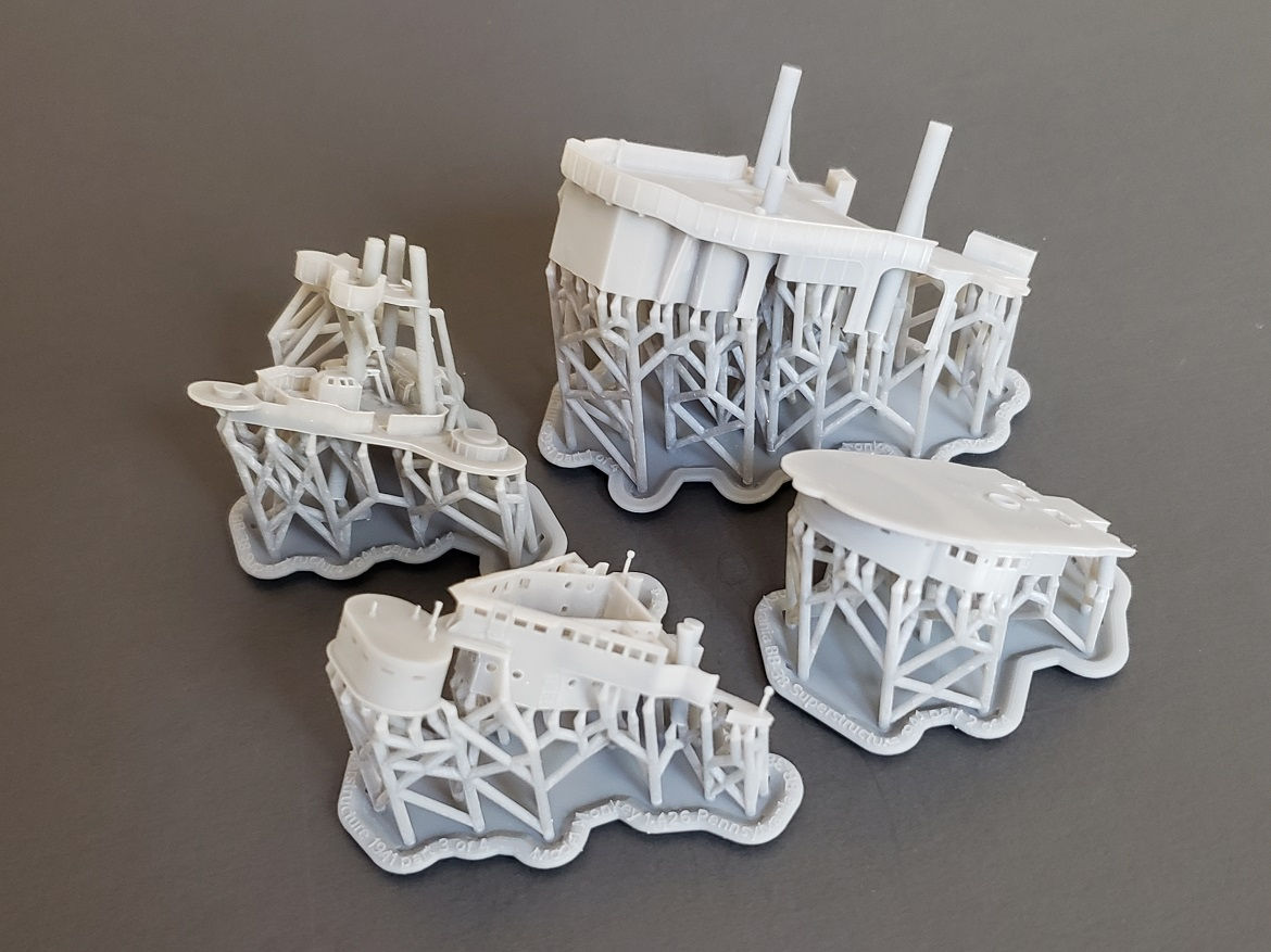 1/426 USS Pennsylvania BB-38 Superstructure, December 7, 1941