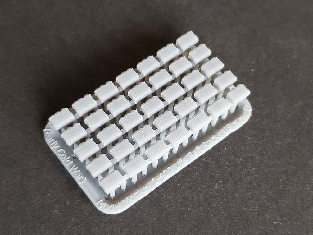 1/400 Life Raft Racks, US Navy (early Cold War)