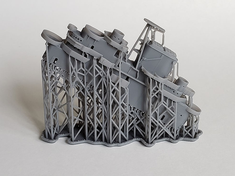 Thumbnail: 1/350 USS Lexington CV-16 Island, February - December 1943