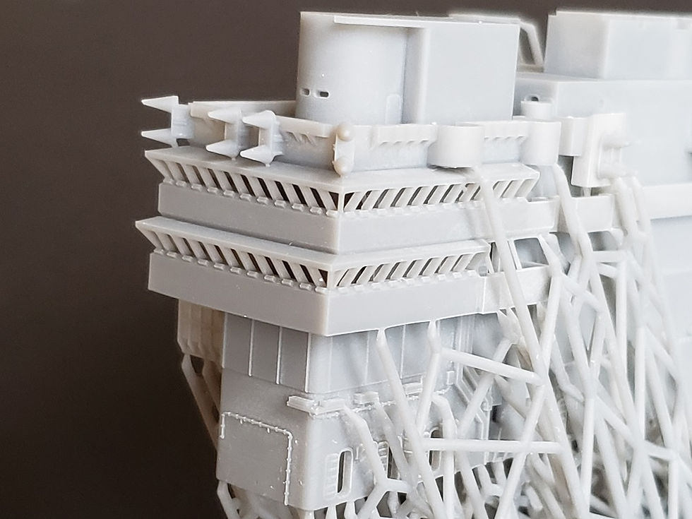Thumbnail: 1/350 USS Saratoga CV-60 / CVA-60 Island, 1970-1975