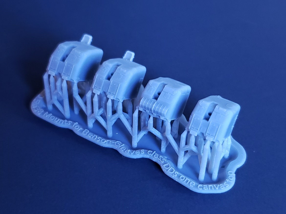 1/350 Sims-class, Benson-Gleaves-class 5"/38 Mounts, 1 canvas-top, 3 steel-top