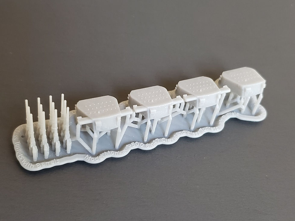 Thumbnail: 1/500 Cleveland class 6"/47 cal. Turrets