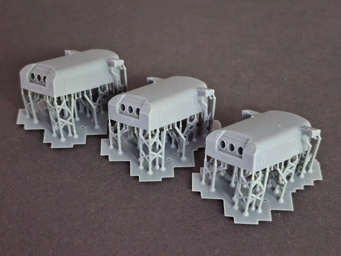 1/350 USS Portland CA-33 8"/55 cal. Turrets