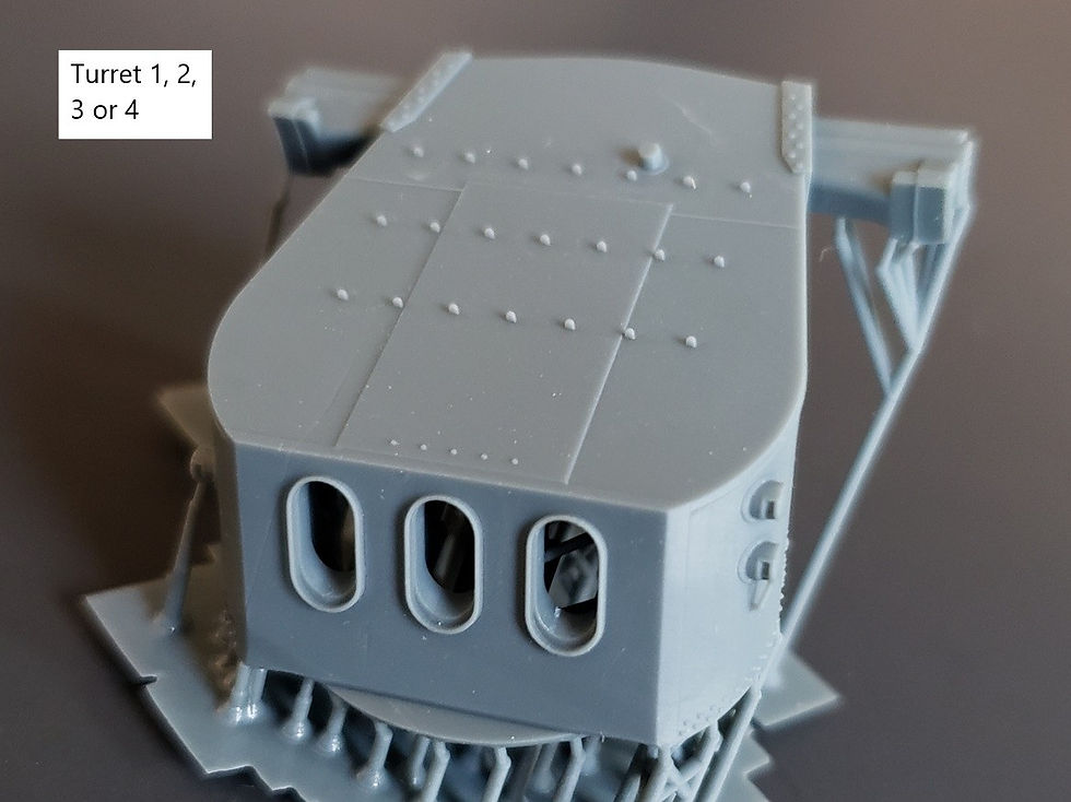 Thumbnail: 1/200 Brooklyn-class and St. Louis-class 6"/47 Turrets