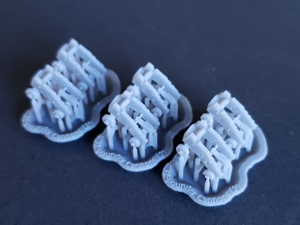 1/180 Carriages for 32-pounder "long-pattern" Cannons