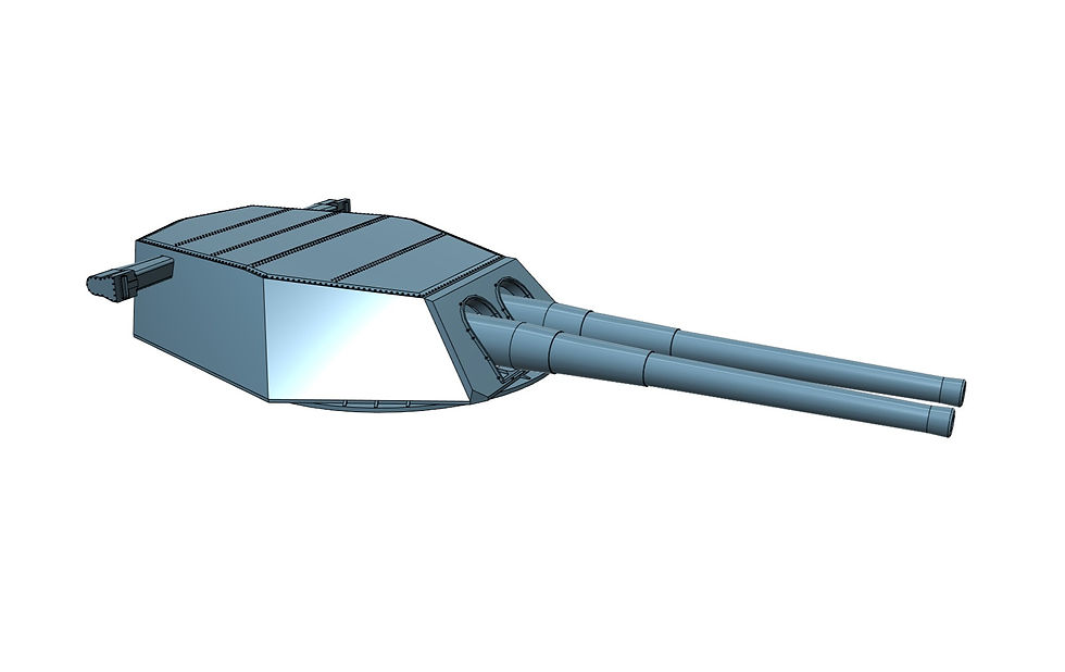 Thumbnail: 1/96 USS Colorado, USS Maryland and USS West Virginia 16"/45 Turret, no vents