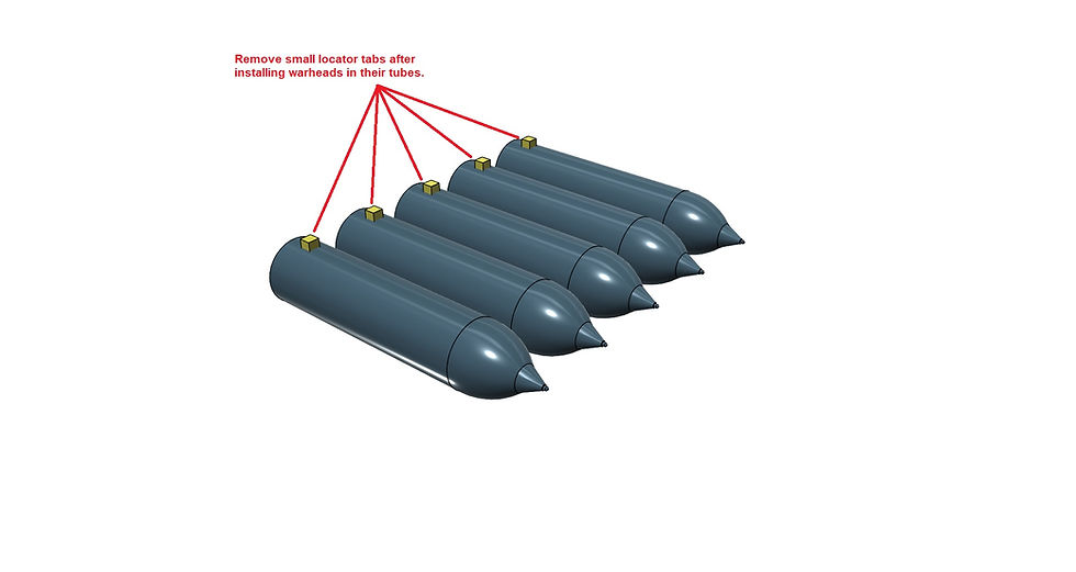 Thumbnail: 1/144 Torpedo Warheads for World War Two-era US Navy Destroyers
