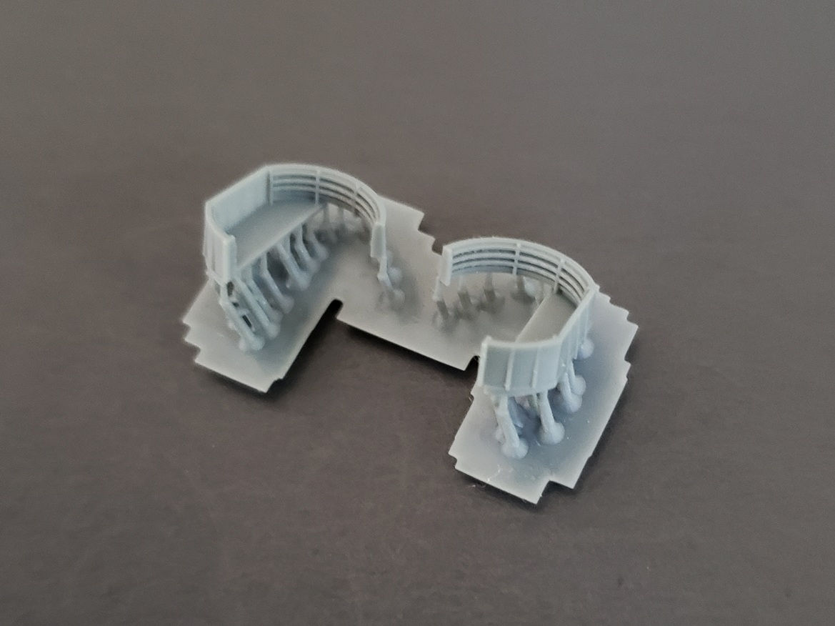 1/350 Fletcher-class Forward Twin-gun Bofors Tubs