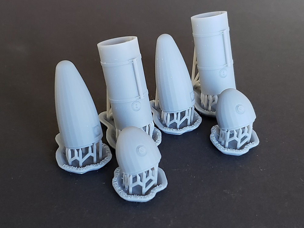 1/32 Drop Tanks, 108-gallon, for World War Two-era Fighter