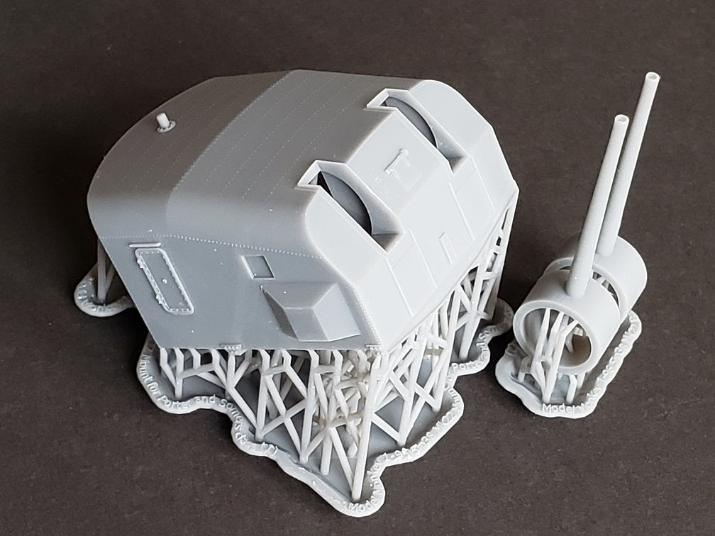 1/96 Porter-class and Somers-class 5"/38 cal. Mk.22 Mount (Turret)