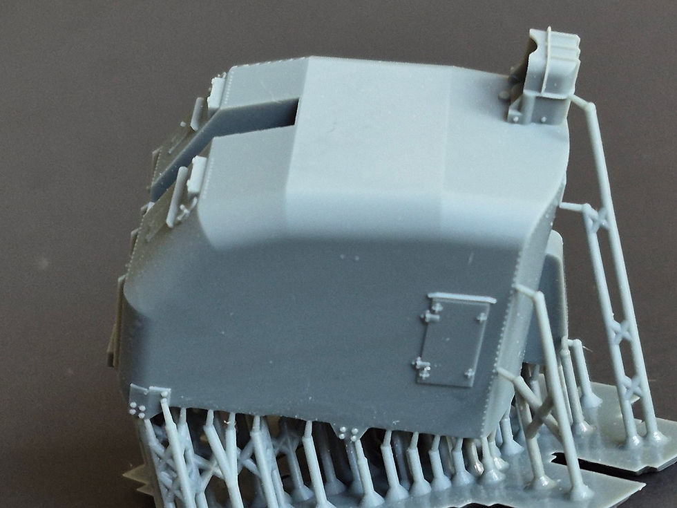Thumbnail: 1/125 "Round Bridge" Fletcher-class 5"/38 cal. Mounts (Turrets)