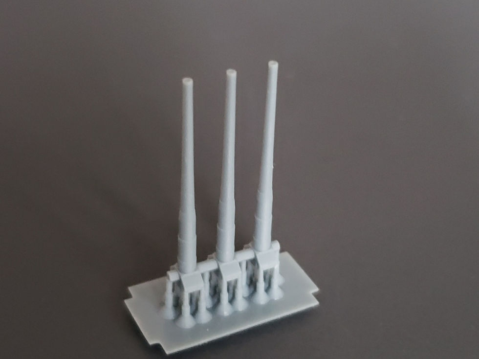 Thumbnail: 1/700 USS Iowa, USS New Jersey, USS Missouri and USS Wisconsin Turrets, Cold War