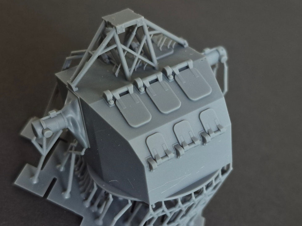 Thumbnail: 1/96 Mk.37 Fire Control Director, "Square-back" for Mk.4 Radar