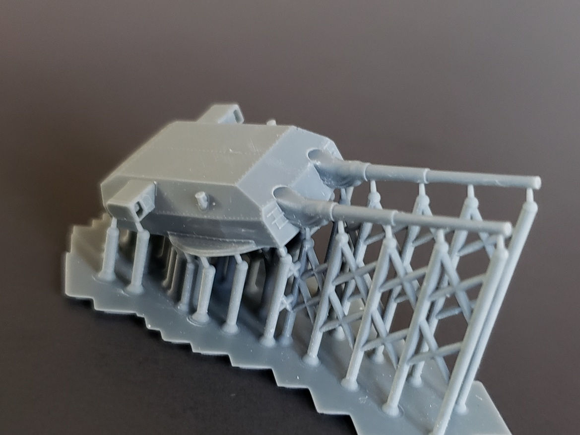 1/570 Gneisenau 38 cm Twin-gun Turrets with Blast Bags