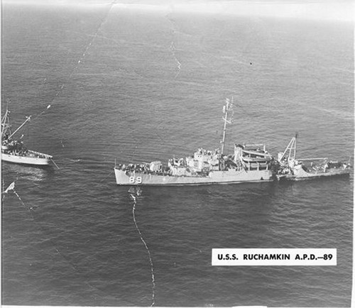 Rudderow-class destroyer escort USS Ruchamkin DE-228 / APD-89 | Model ...