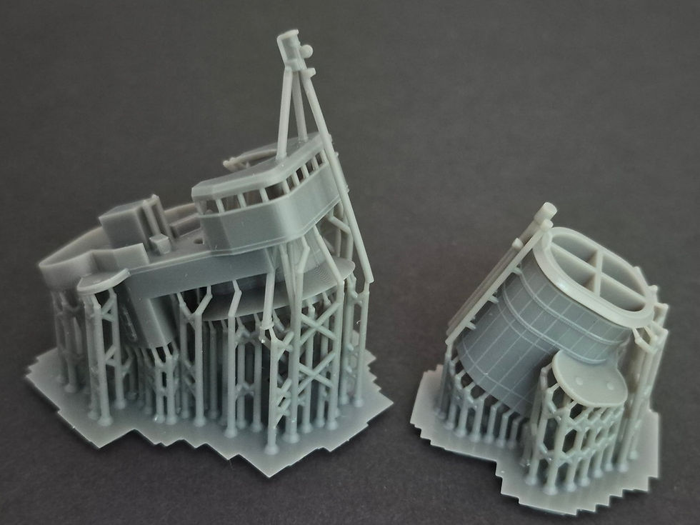 Thumbnail: 1/350 USS Portland Aft Funnel and Upper Anti-aircraft Deck, 1942