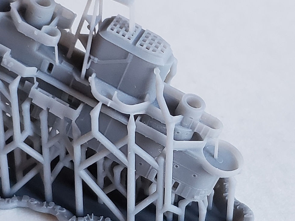 Thumbnail: 1/700 USS Essex CV-9 Island, December 1942 - April 1944