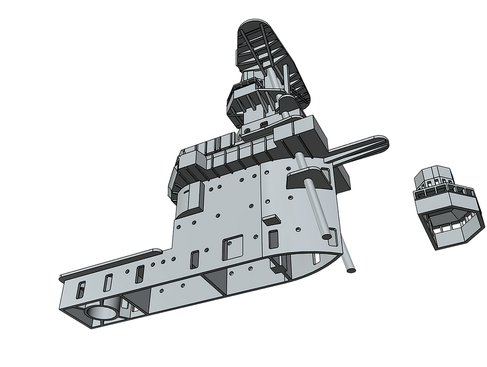 Thumbnail: 1/350 USS Lexington CV-2 Island, 1936-1940