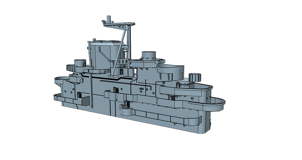 Thumbnail: 1/700 USS Bon Homme Richard CV-31 Island, Nov. 1944 - Dec. 1945