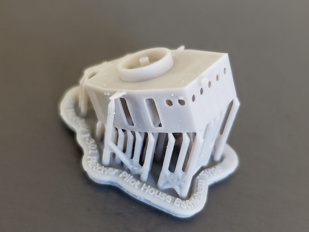 1/301 Fletcher class "Square-bridge" Pilot House, Bethlehem Steel-type