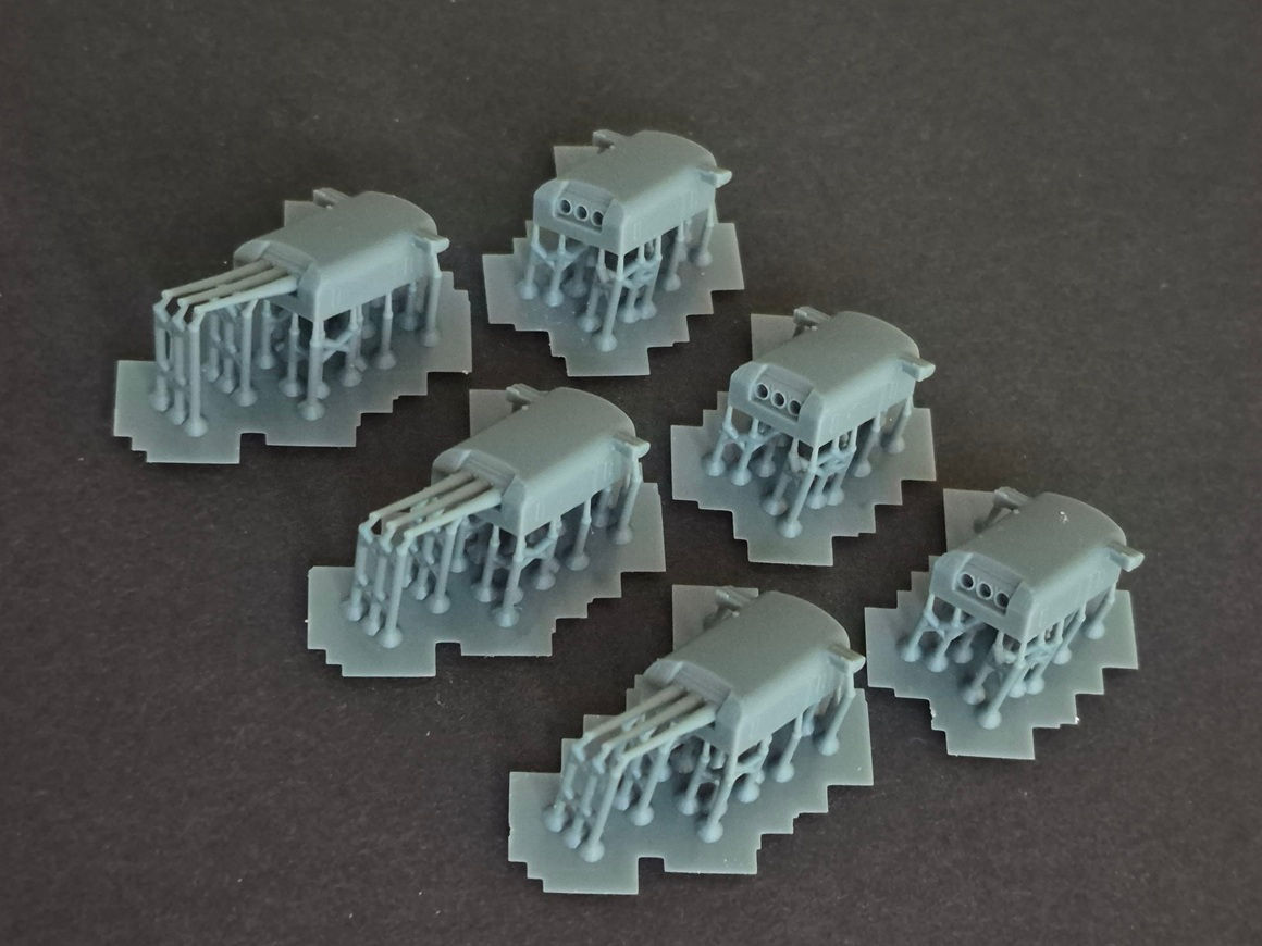 1/700 Northampton-class Heavy Cruiser 8"/55 caliber Turrets