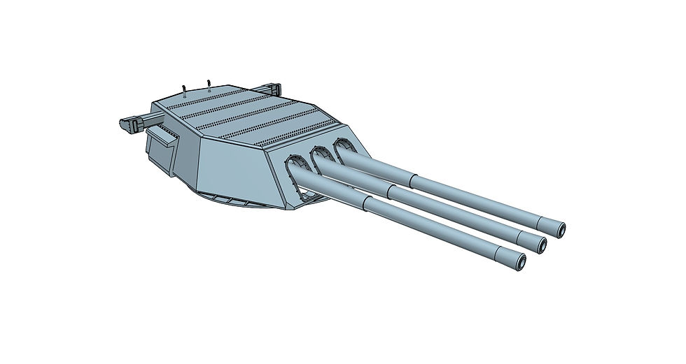 Thumbnail: 1/96 USS Tennessee BB-43 and late USS California BB-44 Turret with vent trunks