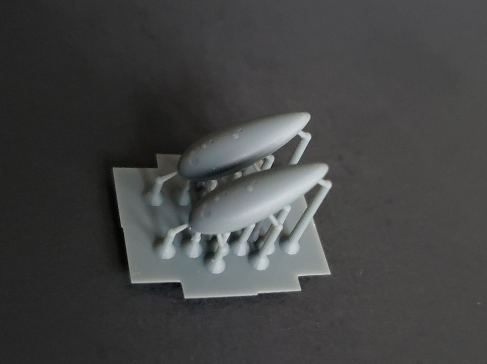 Thumbnail: 1/144 Drop Tanks, 75-gallon, for World War Two-era Fighter Aircraft