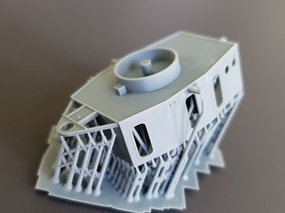 Thumbnail: 1/200 Fletcher-class "Square-bridge" Pilot House, Bath Iron Works-type
