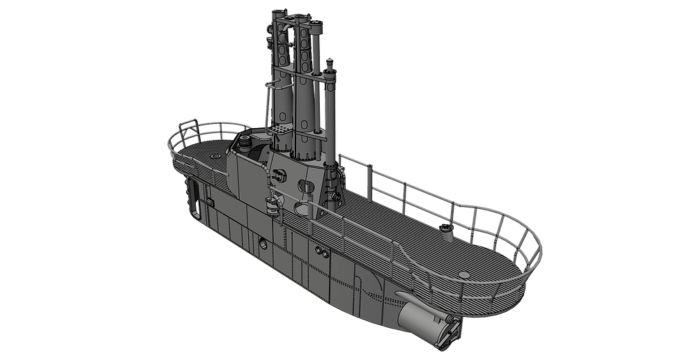 Thumbnail: 1/200 Balao-class Fairwater, USS Lionfish SS-298