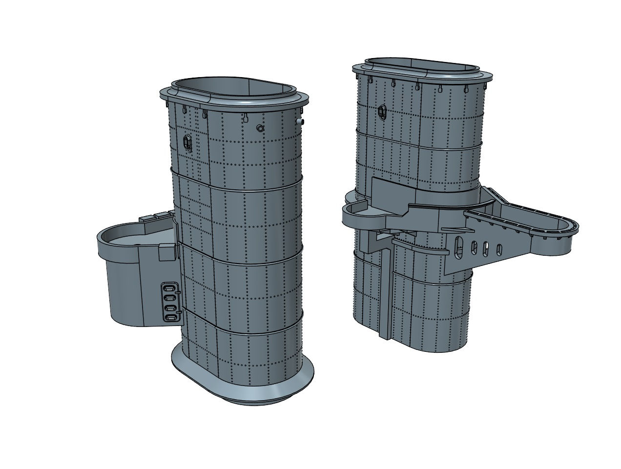 1/200 HMS Duke of York Funnels, 1945 British Pacific Fleet appearance