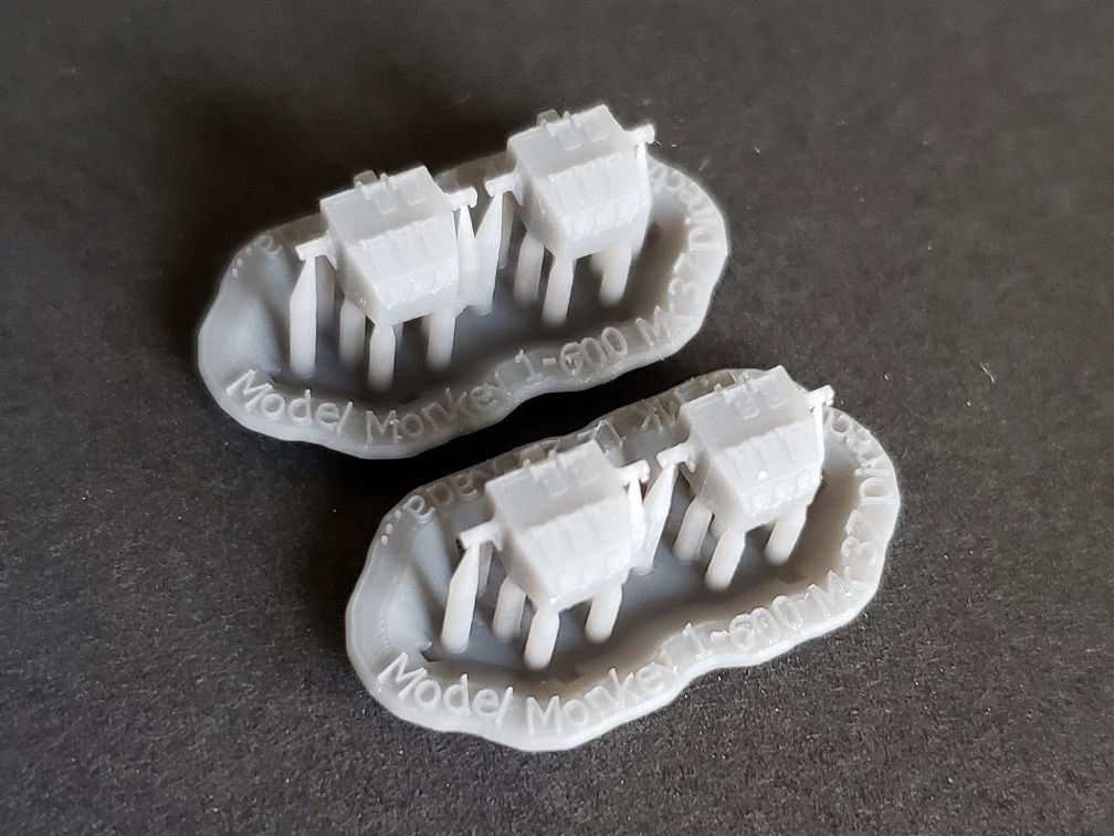 1/600 Mk.37 Fire Control Directors, "Square-back" for Mk12/22 Radars