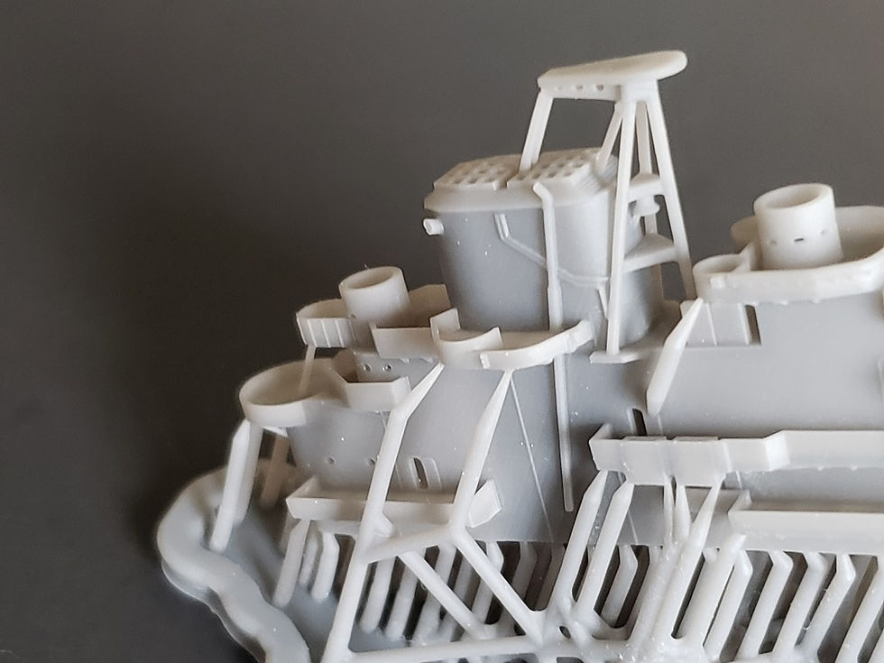 Thumbnail: 1/700 USS Intrepid CV-11 Island, April 1943 - February 1944