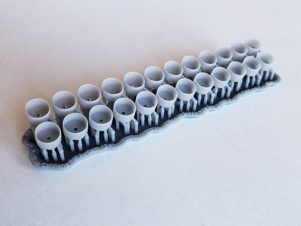 1/400 Tubs for 20mm Oerlikon Cannons, flat bottom